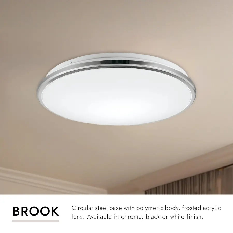 Brook 13-Inch Flush Mount in Matte Black - Image 10