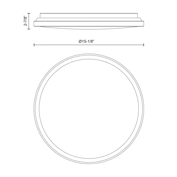 Brook 15" Flush Mount in White - Image 12