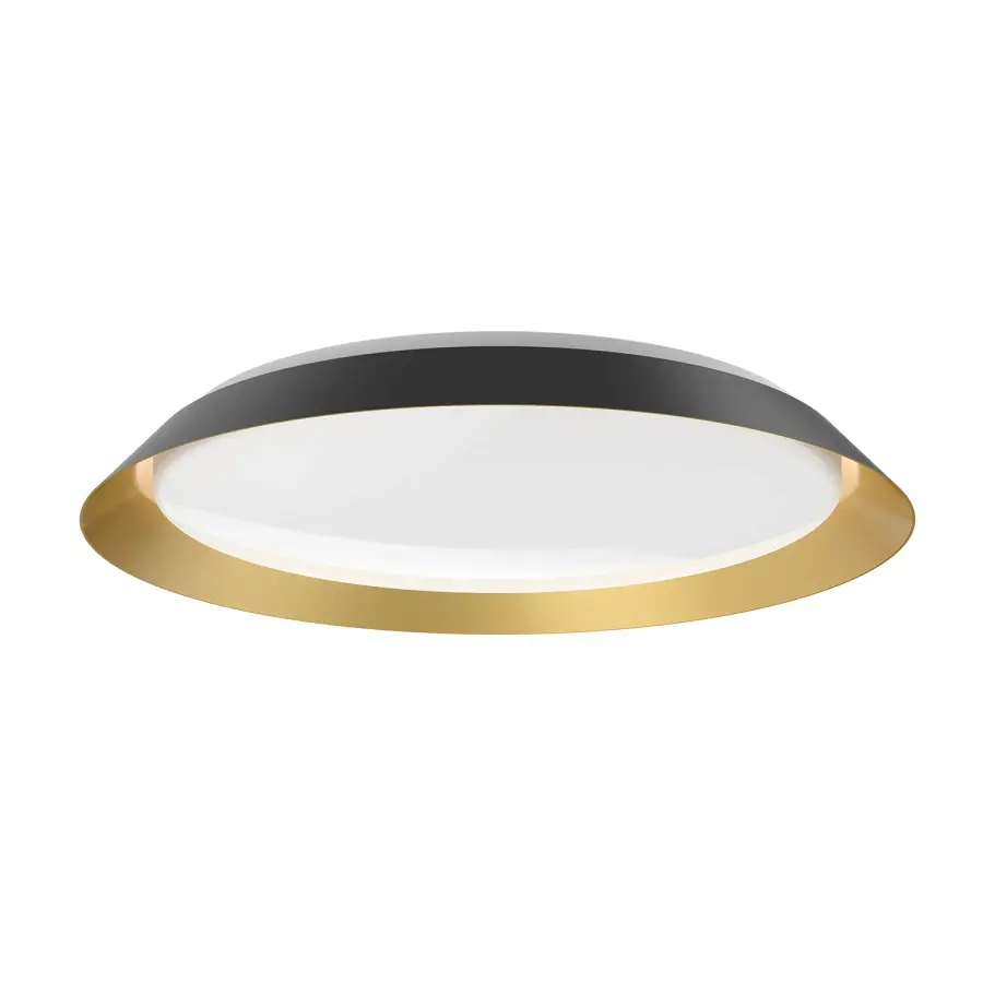 Jasper 23-Inch Flush Mount in White and Gold - Image 1