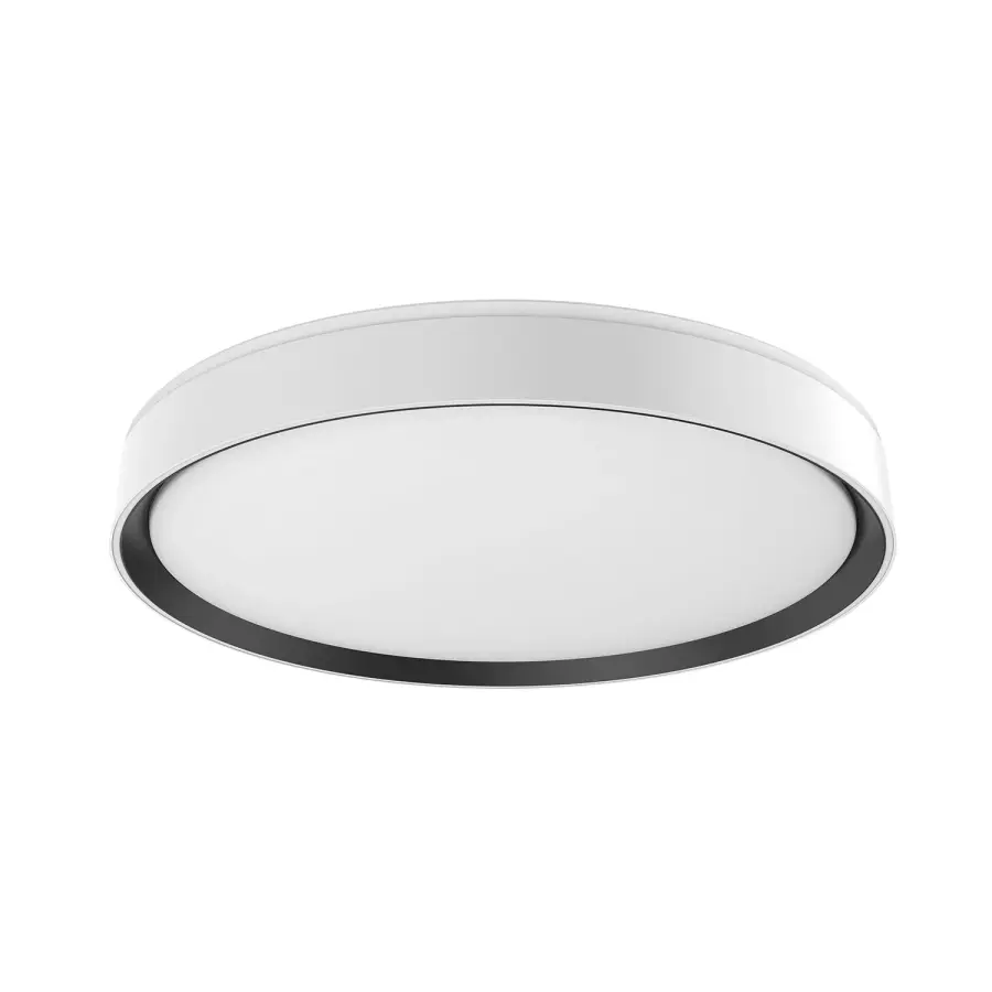 Modern Flush Mount with Selectable Color Temperature & Decorative Uplighting - Image 1
