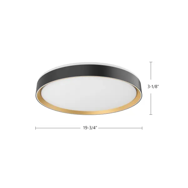 Modern Flush Mount with Selectable Color Temperature & Decorative Uplighting - Image 16
