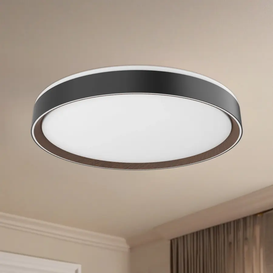 Modern Flush Mount with Selectable Color Temperature & Decorative Uplighting - Image 6