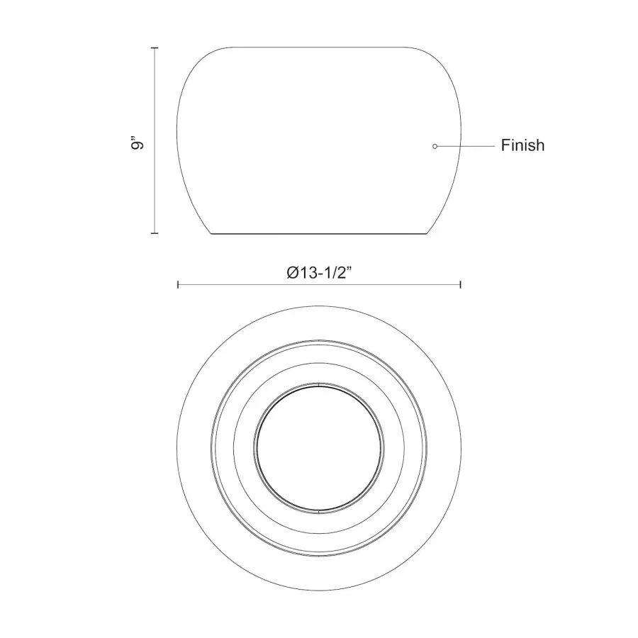 Croft 14-Inch Flush Mount - Image 7