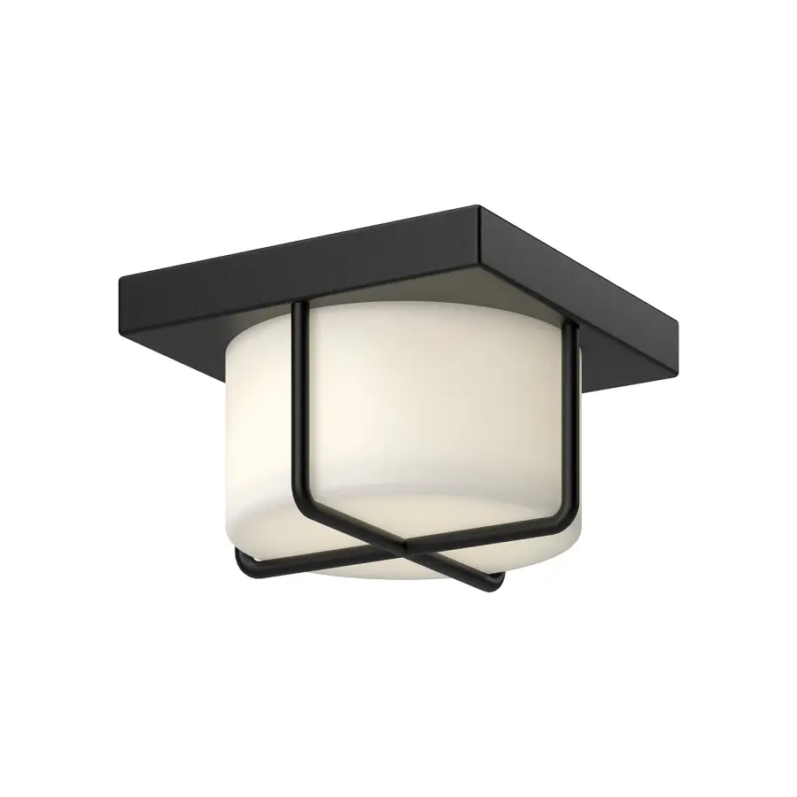 Regalo 7-Inch Flush Mount in Matte Black - Image 1