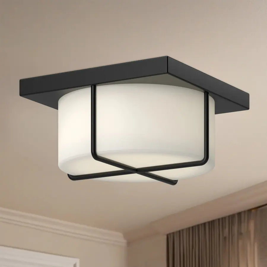 Regalo 10-Inch Flush Mount in Brushed Gold - Image 4