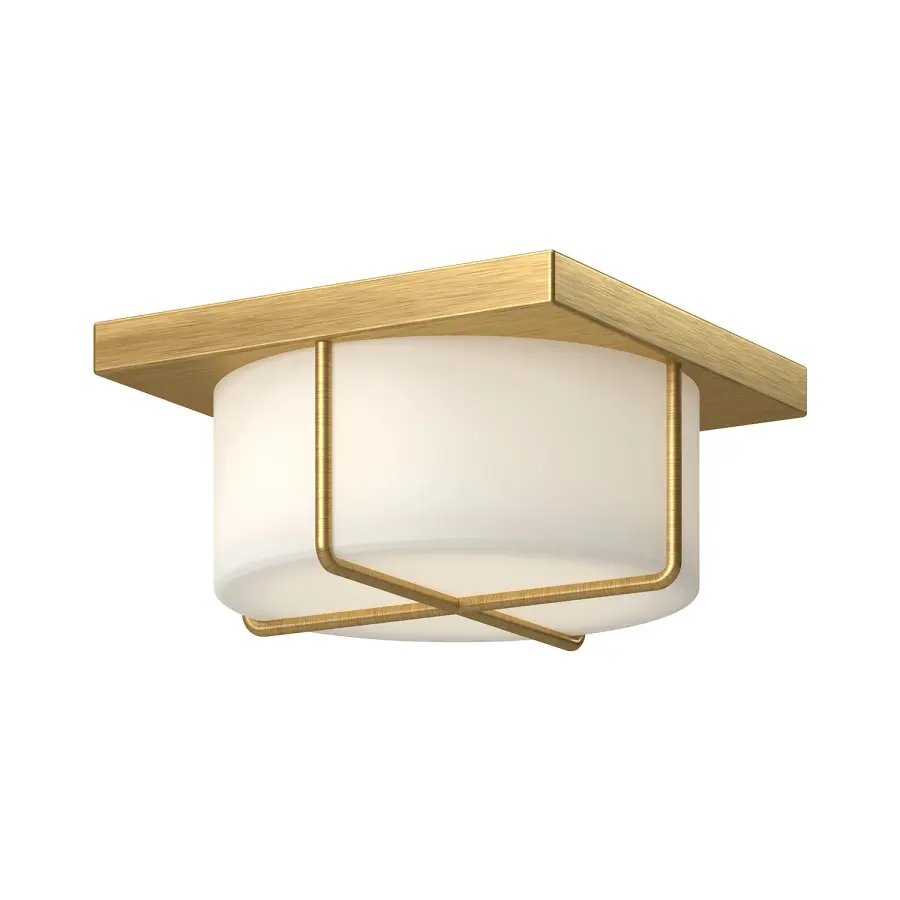 Regalo 10-Inch Flush Mount in Brushed Gold - Image 5