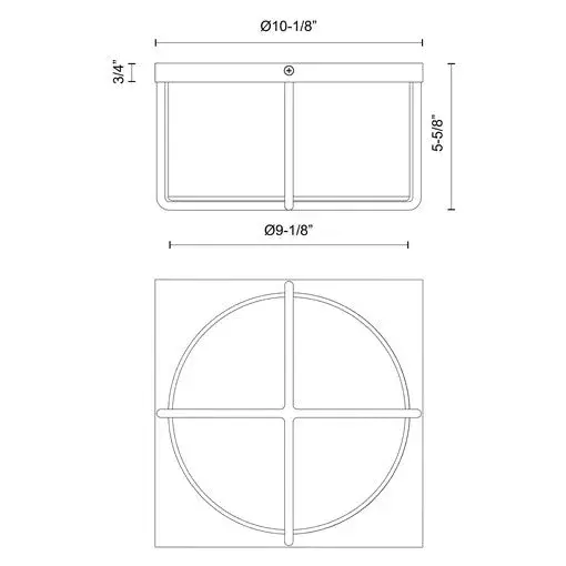 Regalo 10-Inch Flush Mount in Brushed Gold - Image 6