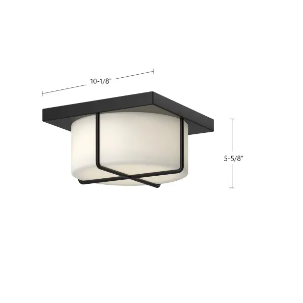 Regalo 10-Inch Flush Mount in Brushed Gold - Image 7