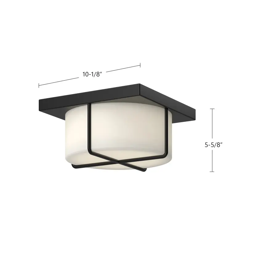 Regalo 10-Inch Flush Mount in Brushed Gold - Image 7