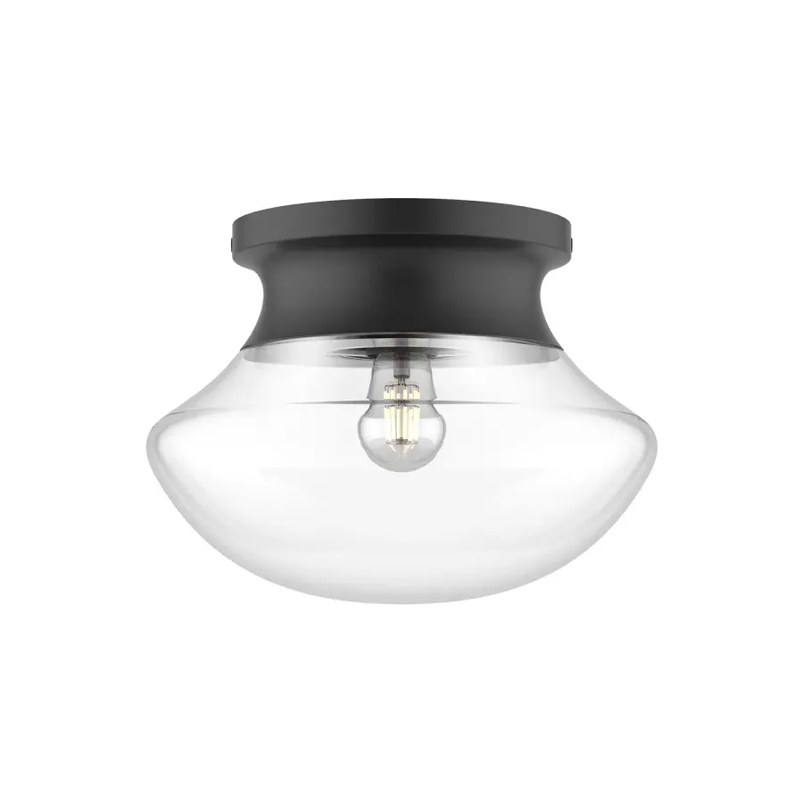 Marcel 11-Inch Flush Mount in Aged Gold - Image 1