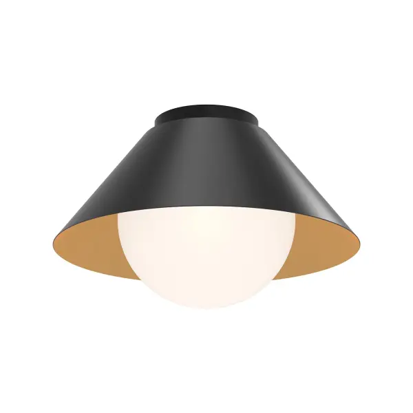 Remy 14-Inch Flush Mount in White with Opal Glass - Image 5