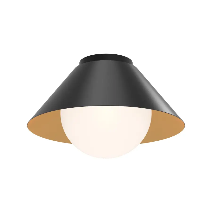 Remy 14-Inch Flush Mount in Brushed Gold - Image 5