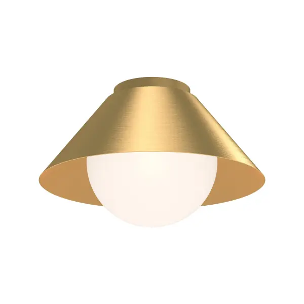 Remy 14-Inch Flush Mount in White with Opal Glass - Image 6
