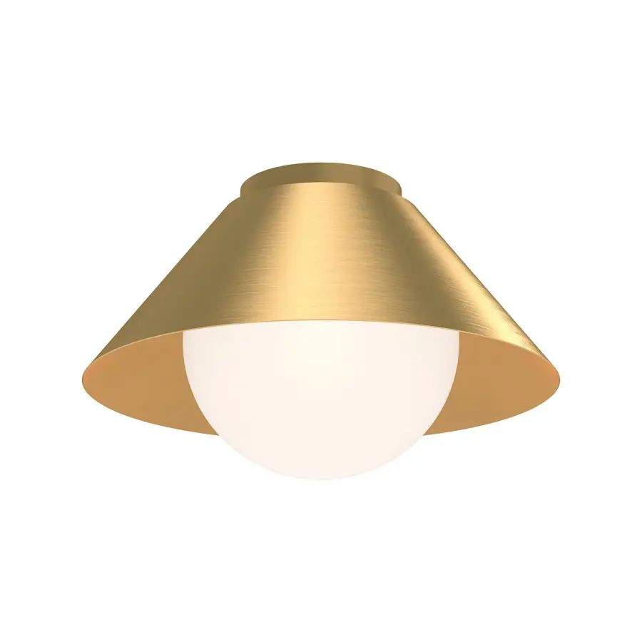 Remy 14-Inch Flush Mount in Brushed Gold - Image 6