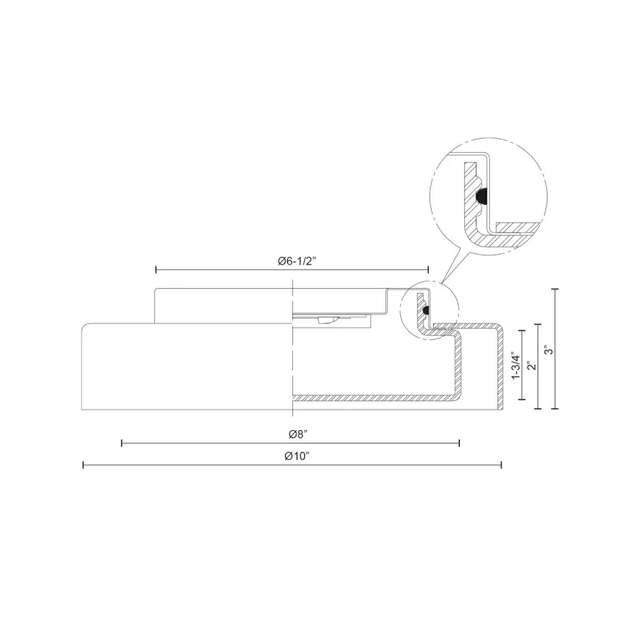 Aston 10" Flush Mount - Image 4