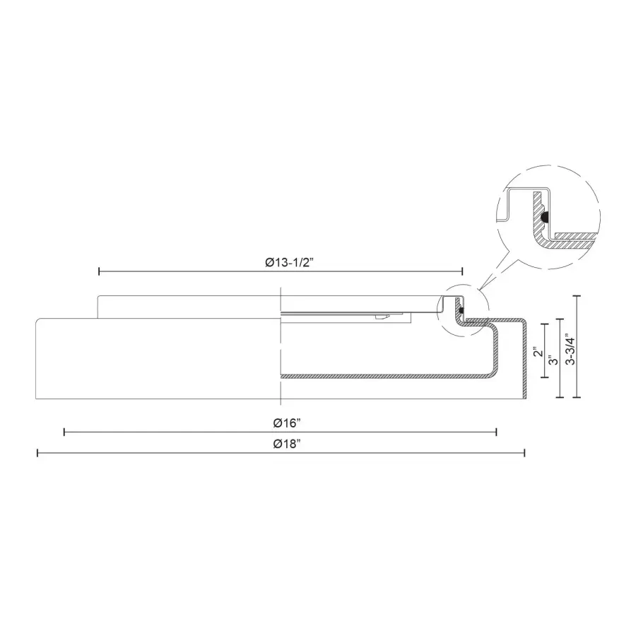 Aston 18-Inch Flush Mount - Image 3