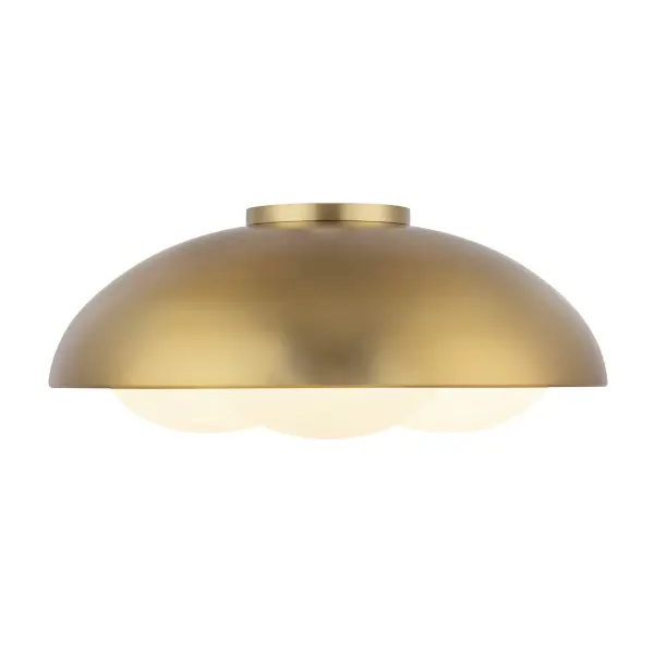 Nature-Inspired Flush Mount with Warm, Diffused Lighting - Image 3