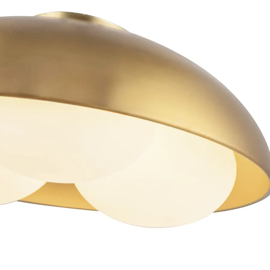 Nature-Inspired Flush Mount with Warm, Diffused Lighting - Image 5