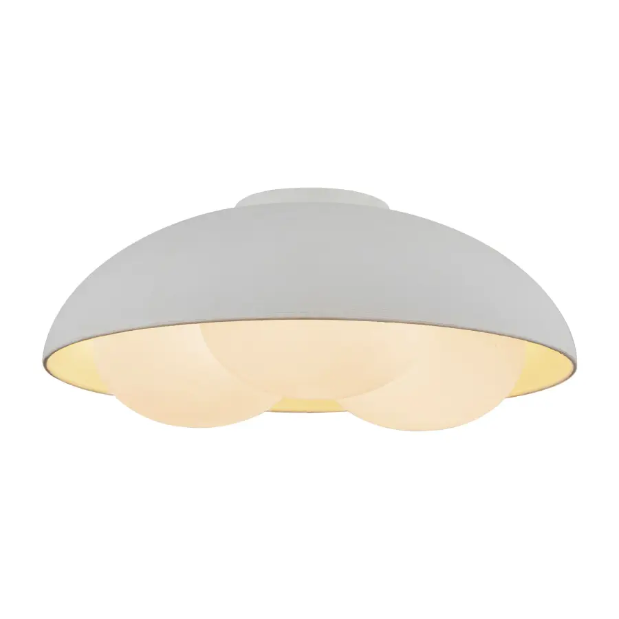 Nature-Inspired Flush Mount with Warm, Diffused Lighting - Image 7