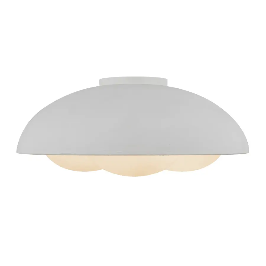 Nature-Inspired Flush Mount with Warm, Diffused Lighting - Image 8
