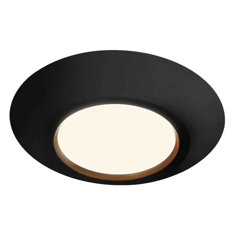 Weylo 6-Inch Flush Mount in Black - Image 4