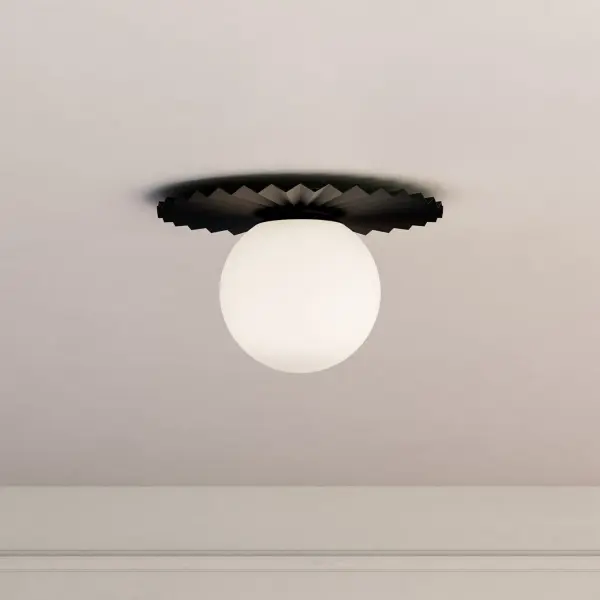 Plume 12-Inch Flush Mount in Brushed Gold - Image 2