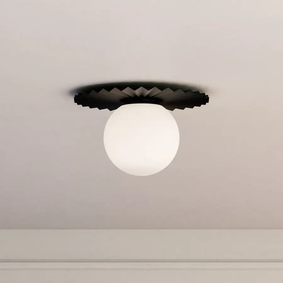 Plume 12-Inch Flush Mount in Brushed Gold - Image 2