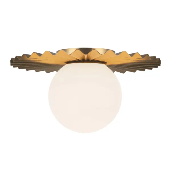 Plume 12-Inch Flush Mount in Brushed Gold - Image 13