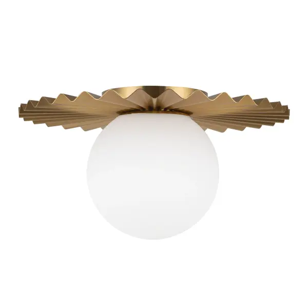 Plume 12-Inch Flush Mount in Brushed Gold - Image 14