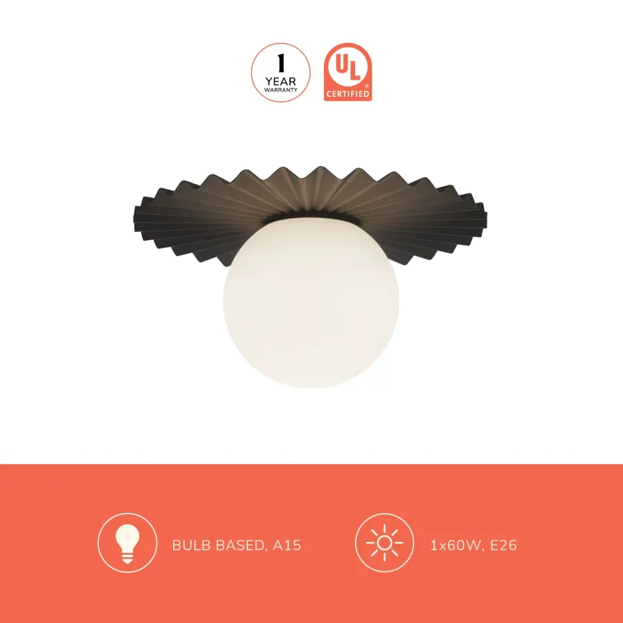 Plume 12-Inch Flush Mount in Brushed Gold - Image 18