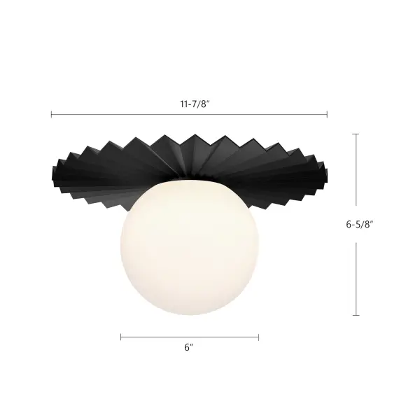 Plume 12-Inch Flush Mount in Brushed Gold - Image 19