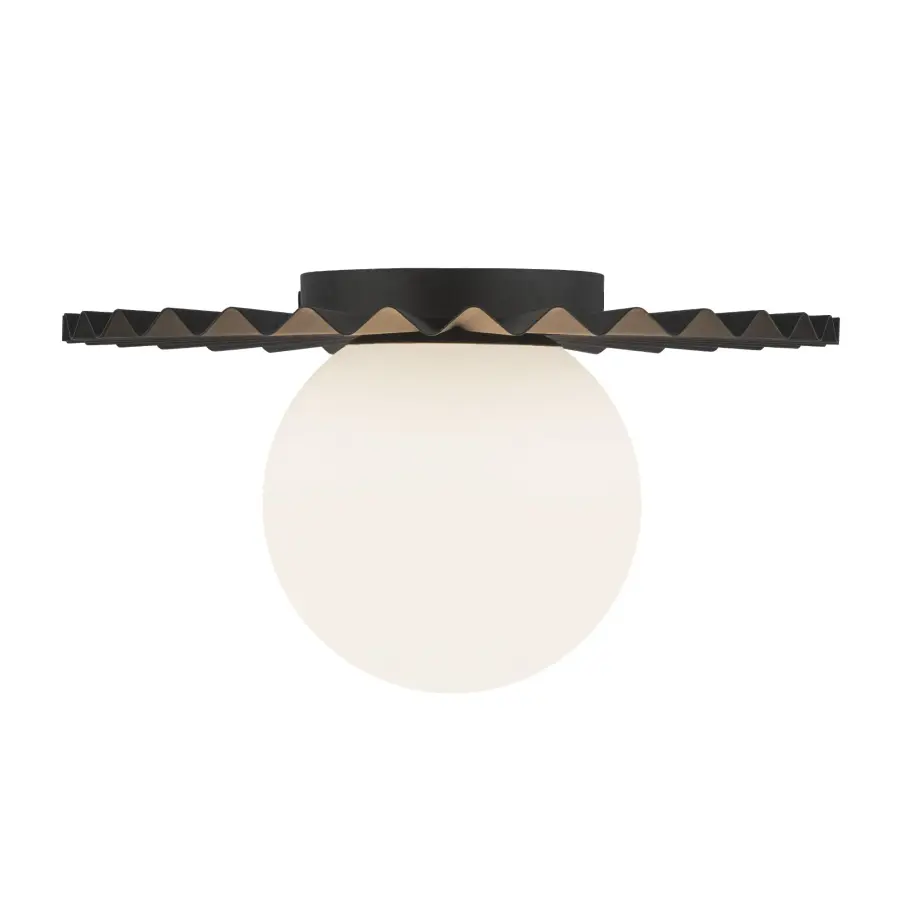 Plume 12-Inch Flush Mount in Brushed Gold - Image 8