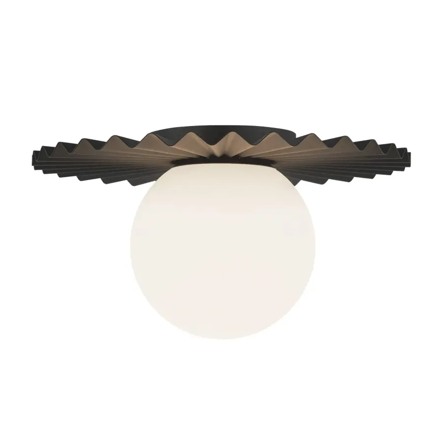 Plume 12-Inch Flush Mount in Brushed Gold - Image 9