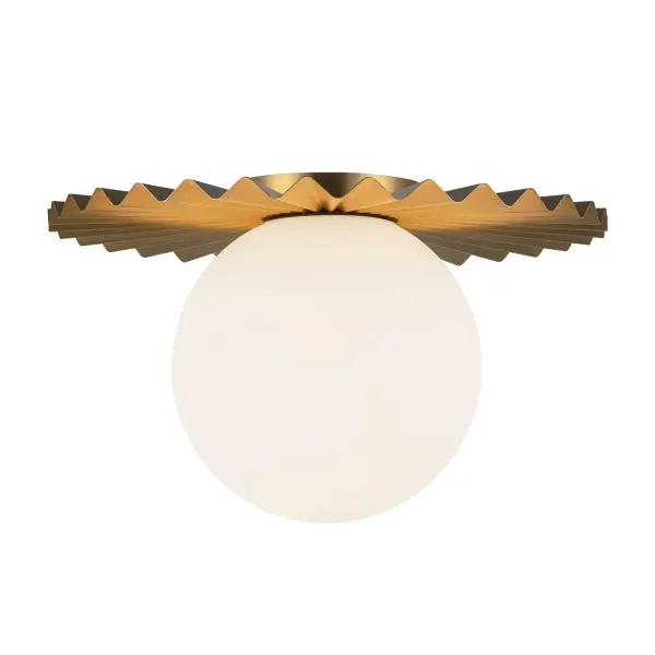 Plume 14-Inch Flush Mount in Brushed Gold - Image 11