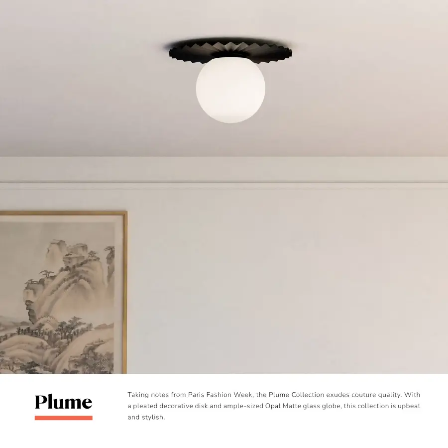 Plume 14-Inch Flush Mount in Brushed Gold - Image 13