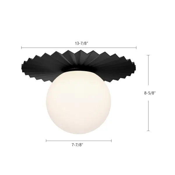 Plume 14-Inch Flush Mount in Brushed Gold - Image 15