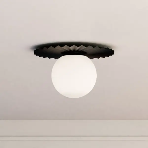 Plume 14-Inch Flush Mount in Brushed Gold - Image 4