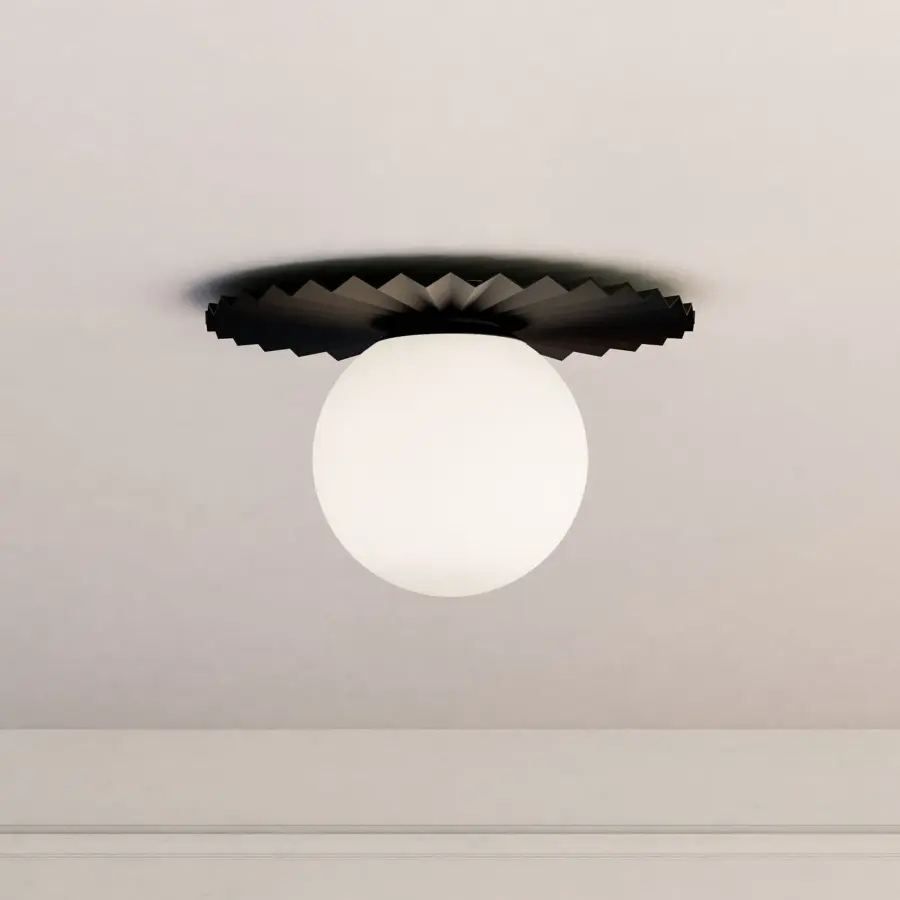 Plume 14-Inch Flush Mount in Brushed Gold - Image 4