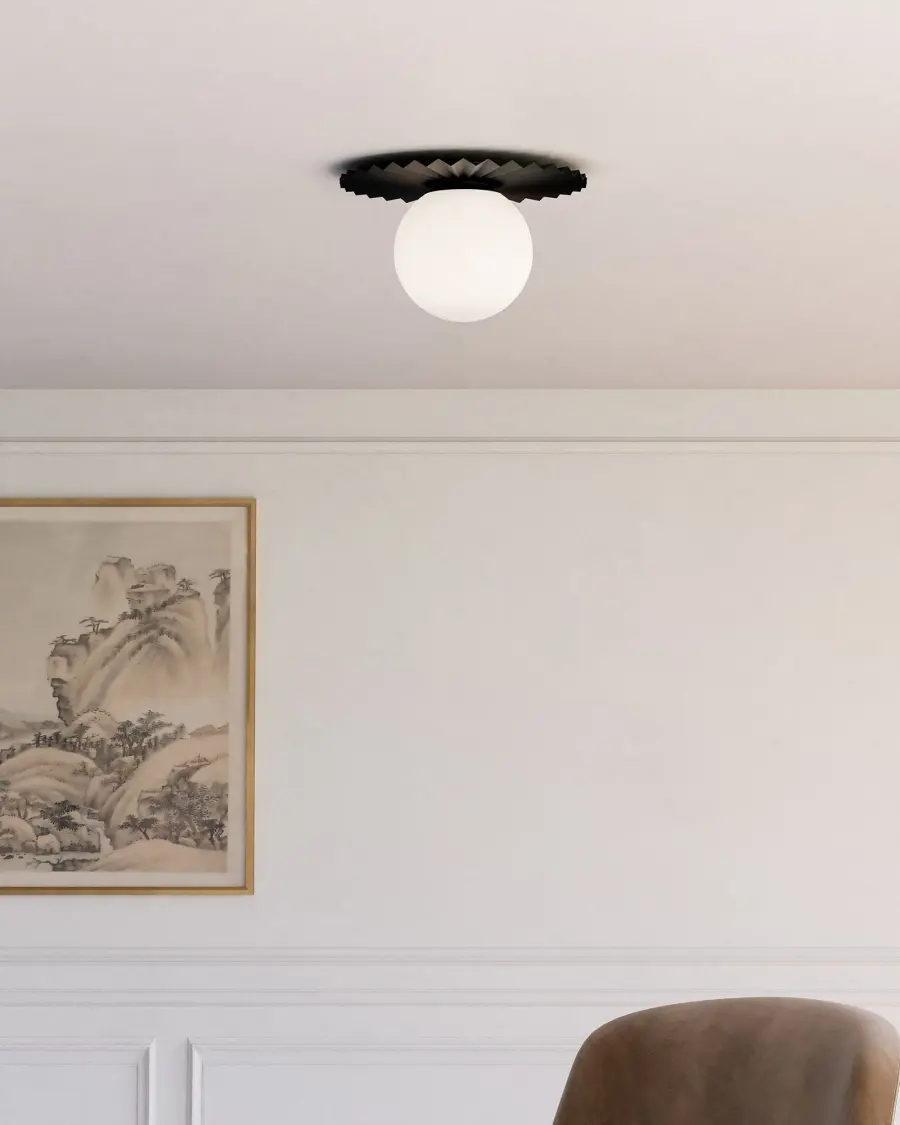 Plume 14-Inch Flush Mount in Brushed Gold - Image 5