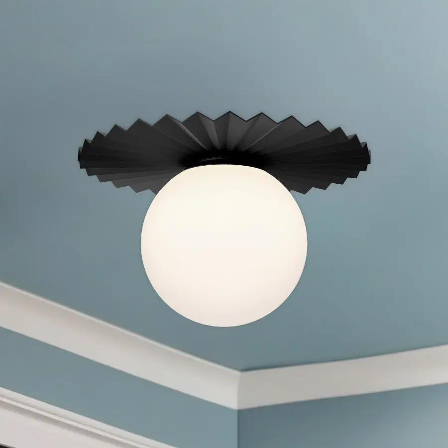 Plume 14-Inch Flush Mount in Brushed Gold - Image 7