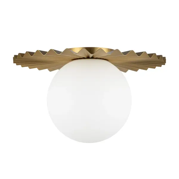 Plume 14-Inch Flush Mount in Brushed Gold - Image 8