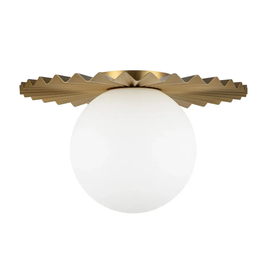 Plume 14-Inch Flush Mount in Brushed Gold - Image 8