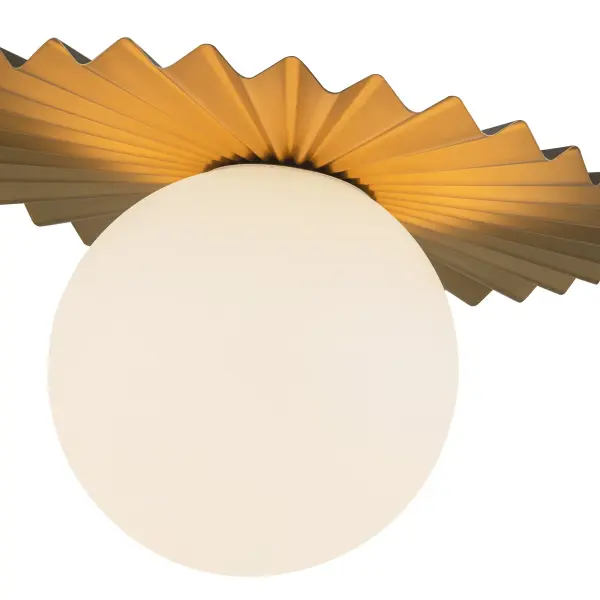 Plume 14-Inch Flush Mount in Brushed Gold - Image 9