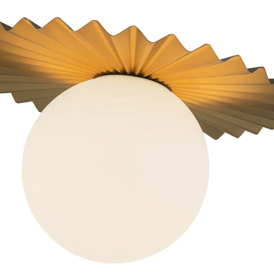 Plume 14-Inch Flush Mount in Brushed Gold - Image 9