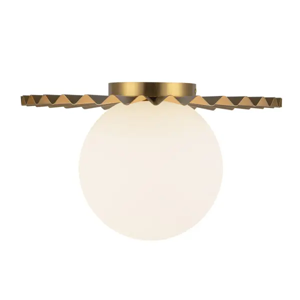 Plume 14-Inch Flush Mount in Brushed Gold - Image 10