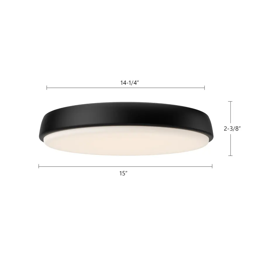 Laval 15-Inch Flush Mount in Brushed Nickel - Image 5