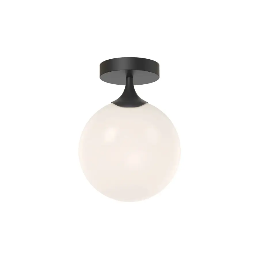 Nouveau 8-Inch Flush Mount in Aged Gold - Image 4