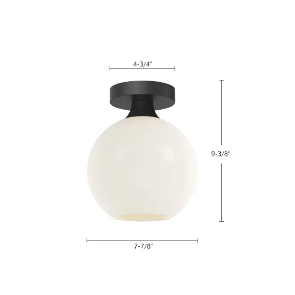 Castilla 8-Inch Flush Mount in Aged Gold with Clear Glass - Image 11