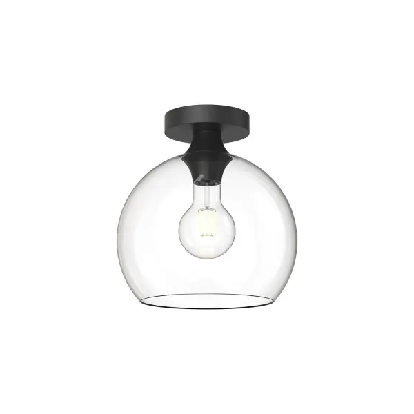 Castilla 10-Inch Flush Mount in Aged Gold with Clear Glass - Image 8
