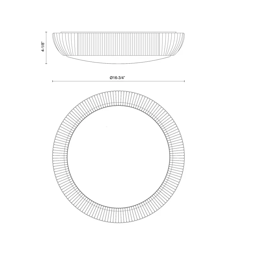 Natural Texture Meets Modern Minimalism in Versatile Flush Mount - Image 5